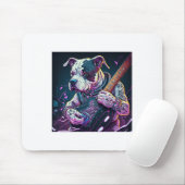 ブルドッグ遊のエレキギター・ロック マウスパッド (マウス)