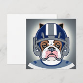 ブルドッグ遊サッカー ノートカード (正面/裏面)