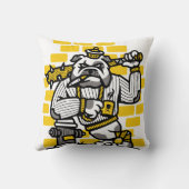 ブルドッグ集団 クッション (裏面)