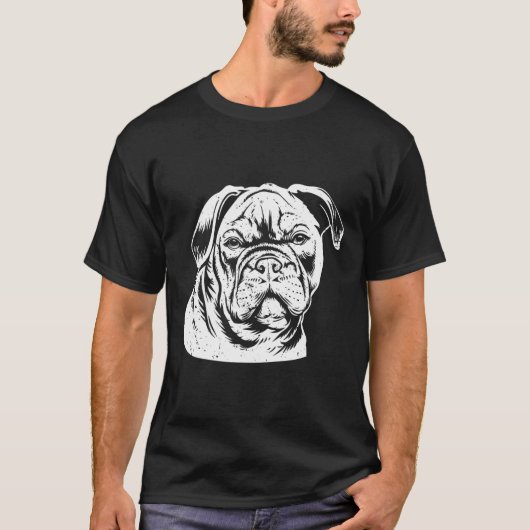 ブルドッグ頭 Tシャツ (正面)