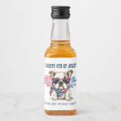 ブルドッグ4th 7月の独立記念日赤白青 リキュールボトルラベル (正面)