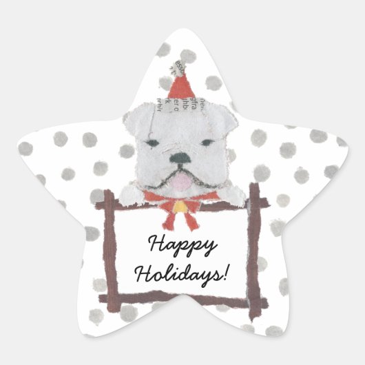 ブルドッグ・イングリッシュ 星シール (正面)