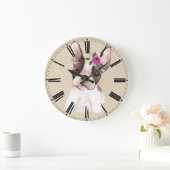 ブルドッグ・ウォフランスのール・クロック・マリソル ラージ壁時計 (ホーム)