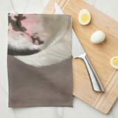 ブルドッグ・ウォーター・カラー・アー絵画ト キッチンタオル (四つ折り)