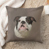 ブルドッグ・ウォーター・カラー・アー絵画ト クッション (ブランケット)