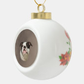 ブルドッグ・ウォーター・カラー・アー絵画ト セラミックボールオーナメント (右)