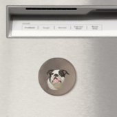 ブルドッグ・ウォーター・カラー・アー絵画ト マグネット (インサイチュ (食洗機))