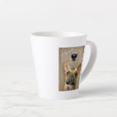 ブルドッグ·オー·ビフランスのン カフェラテマグ (右アングル)