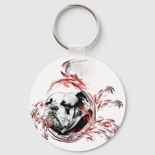 ブルドッグ キーホルダー (正面)