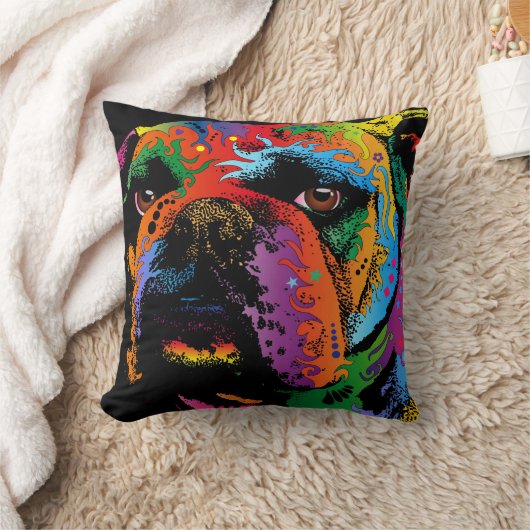 ブルドッグ クッション (ブランケット)