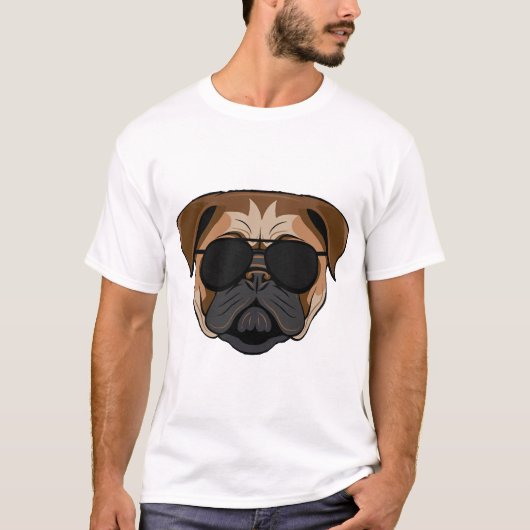 ブルドッグ ゲーマー Tシャツ (正面)