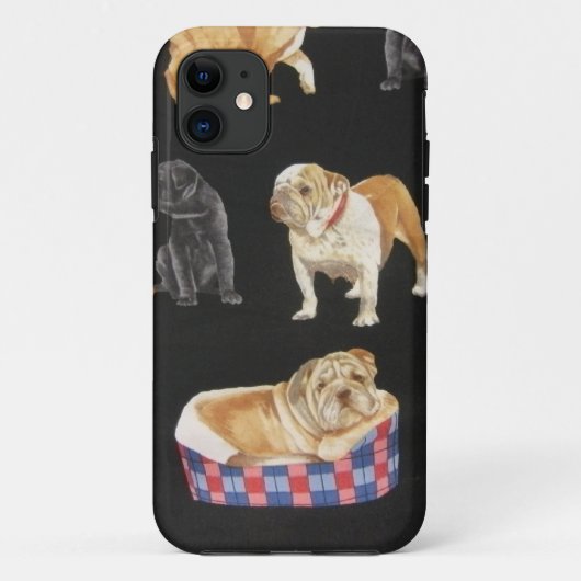 ブルドッグ&シャルピス Case-Mate iPhoneケース (裏面)