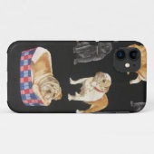 ブルドッグ&シャルピス Case-Mate iPhoneケース (裏面(横))