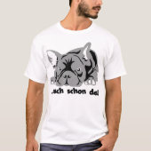 ブルドッグ+ダックスフンド Tシャツ (正面)