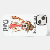 ブルドッグ・ダッド iPhoneケース (裏面横)
