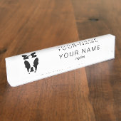 ブルドッグ デスクネームプレート (側面)