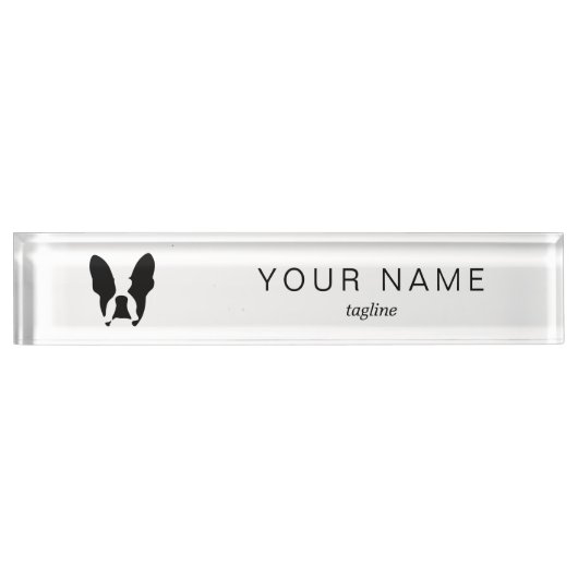 ブルドッグ デスクネームプレート (正面)