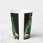 ブルドッグ・ドライビング・バイク・セント・パトリック・デー 紙コップ (左)