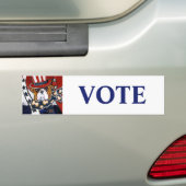 ブルドッグ バンパーステッカー (車上)