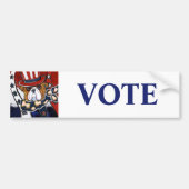 ブルドッグ バンパーステッカー (正面)