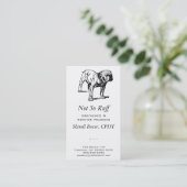 ブルドッグ・ビジネス 名刺 (スタンド正面)