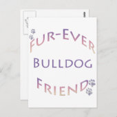 ブルドッグ フレバー ポストカード (正面/裏面)