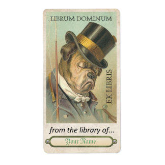 ブルドッグ – ブックプレートID ラベル