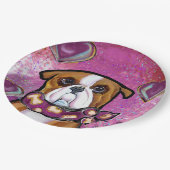 ブルドッグ ペーパープレート (アングル)