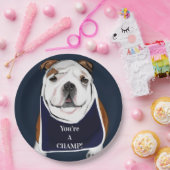 ブルドッグ ペーパープレート (パーティー)