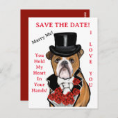 ブルドッグ ポストカード (正面/裏面)