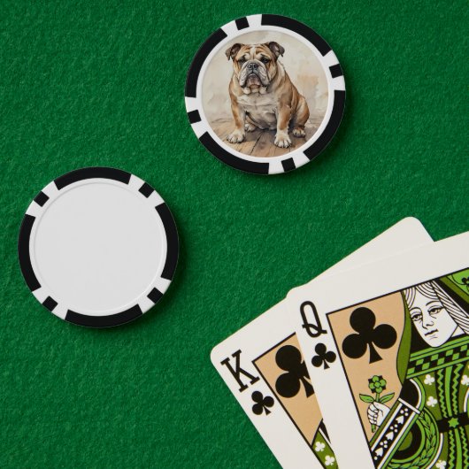 ブルドッグ ポーカーチップ (ポーカーテーブル (ダブル))