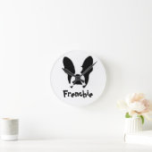 ブルドッグ ラウンド壁時計 (ホーム)