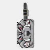 ブルドッグ ラゲッジタグ (正面縦)