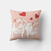 ブルドッグ・ラブ クッション (裏面)