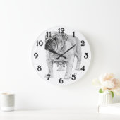 ブルドッグ ラージ壁時計 (ホーム)