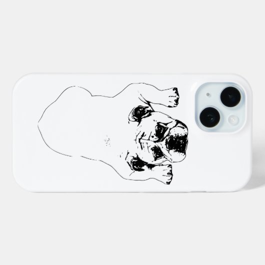 ブルドッグ リラックス ホリデーケース Case-Mate iPhoneケース (裏面 (横))