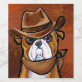 ブルドッグ ワインラベル (シングルラベル)