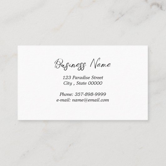 ブルドッグ 名刺 (裏面)