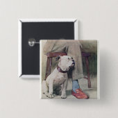 ブルドッグ 缶バッジ (正面&裏面)