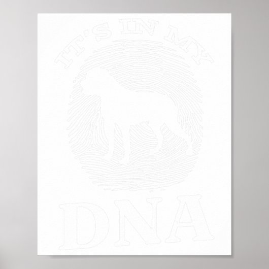 ブルドッグDna I指紋アメリカブルドッグ ポスター (正面)