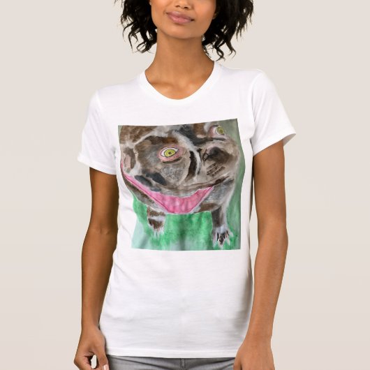 ブルドッグTシャツのブルーノ Tシャツ (正面)