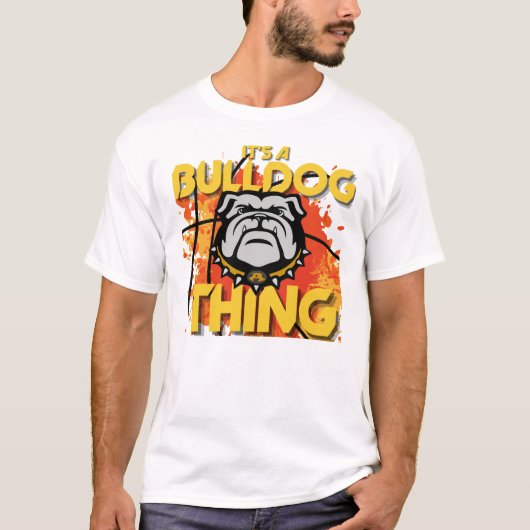 ブルドッグThing Basketball Tee Tシャツ (正面)