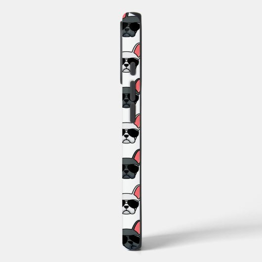 ブルドッフランスのグのパターン（の模様が）ある電話事件 Case-Mate iPhoneケース (裏面 / 左)