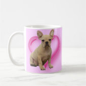 ブルドッフランスのグの子犬のマグ コーヒーマグカップ (左)
