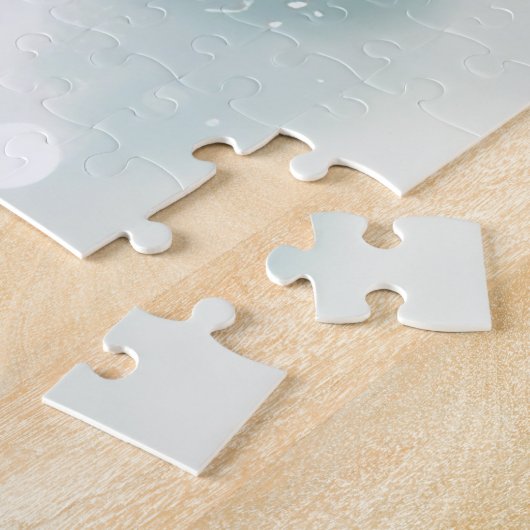 ブルドッフランスのグクリスマスの冬 ジグソーパズル (側面)