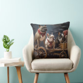 ブルドッフランスのグスノースリークリスマスデコール クッション (椅子)