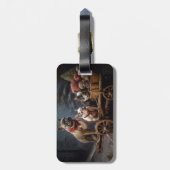 ブルドッフランスのグスノースリークリスマスデコール ラゲッジタグ (裏面縦)