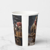 ブルドッフランスのグスノースリークリスマスデコール 紙コップ (右)