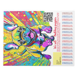 ブルドッフランスのグパピーの涙フライヤー ノートパッド