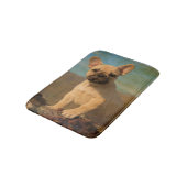 ブルドッフランスのグパピーヴィンテージ小 バスマット (アングル)